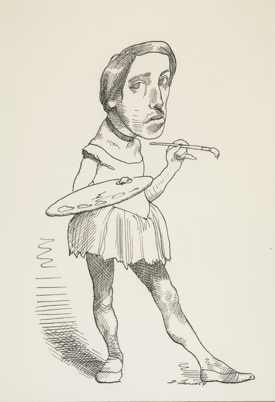 89 David Levine Degas 2