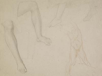 06 Degas  Study of legs and