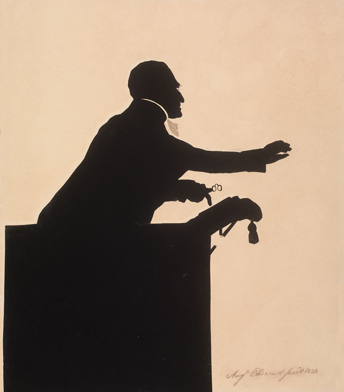 Auguste Amant Constant  Fidele Edouart [ French 1789-1861 ] THE ENGLISH EVANGELIST , CHARLES SIMIEON  [ comprised of 9 silhouettes ] 2