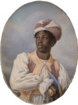 Alphonse de Labroue [ French 1792-1863 ] AN AFRICAN NOBLE