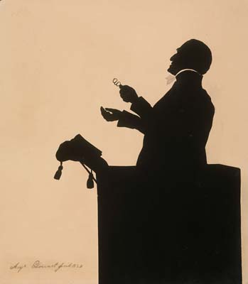 Auguste Amant Constant  Fidele Edouart [ French 1789-1861 ] THE ENGLISH EVANGELIST , CHARLES SIMIEON  [ comprised of 9 silhouettes ] 7