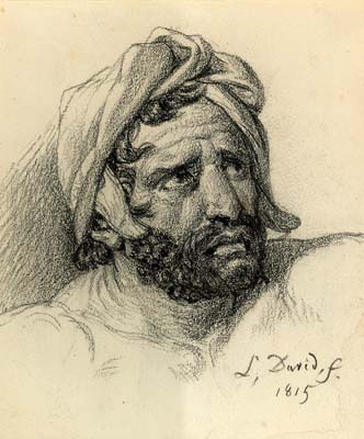 Jacque Louis David [French, 1748-1825] TORMENTED MAN
